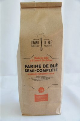 Farine fraîche semi-complète de type 80 sac de 1 kilo