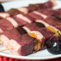 Brochette canard natures