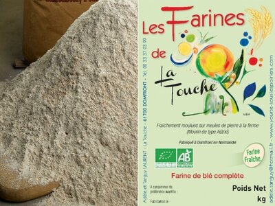 Farine de blé t110 complète 1 kg