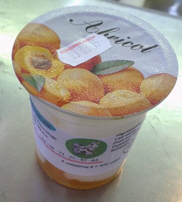 Yaourt nature sur coulis : abricot (2 x 125g.)