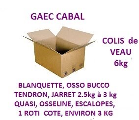 Colis de veau 6 kg