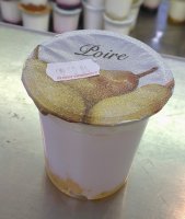 Yaourt nature sur coulis : poire (2 x 125g.)