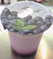 Yaourt nature sur coulis : myrtille (2x125g.)