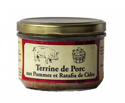 Terrine de porc aux pommes et ratafia de cidre