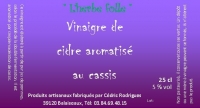Vinaigre de cidre au cassis