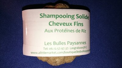 Shampooing cheveux fins protéines de riz huiles bio cameline pépins de raisin