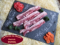 Poitrine tranchée de porc