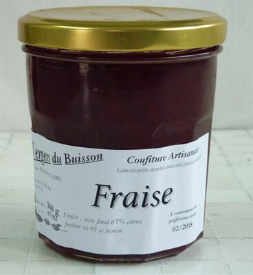 Confitures de fraises avec morceaux 330 gr