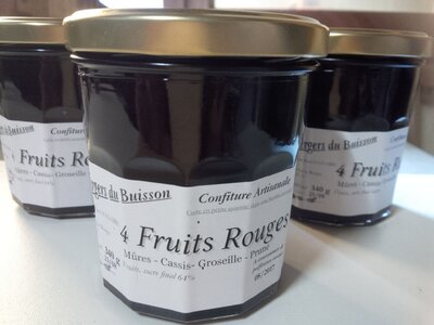 Confitures de fruits rouges
