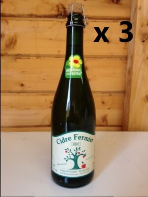 3 x cidre fermier 1/2 sec