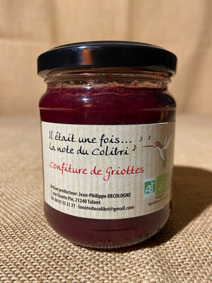 Confiture de cerises 'griottes''