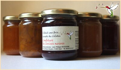 Confiture de cerises noires