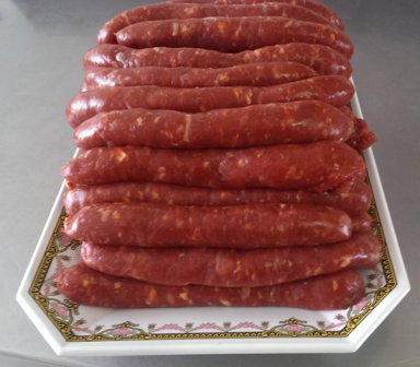 6 saucisses de volaille epicées sous vide