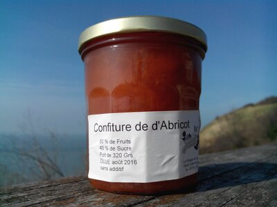 Confiture abricots, octeville