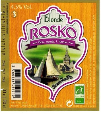 Rosko blonde bio 33 cl