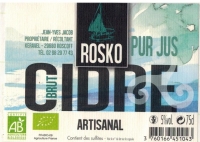 Rosko cidre brut bio 75 cl