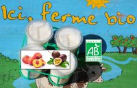 . 4 x yaourts bio pêche au lait ent
