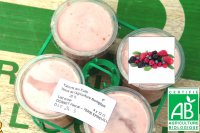 *  4 x yaourts bio aux fruits des bois et au lait entier