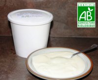 Fromage blanc bio battu et lissé