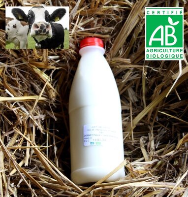 Lait cru fermier 1/2 écrémé