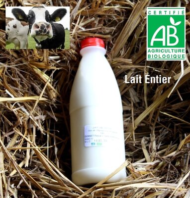 Lait cru fermier entier