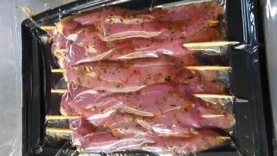 Brochette d'aiguillettes de canard