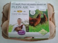 6 oeufs frais plein air