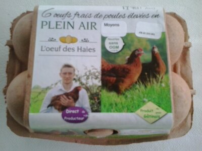 6 oeufs frais plein air