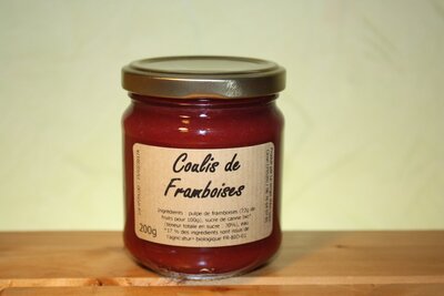 Coulis de framboises bio