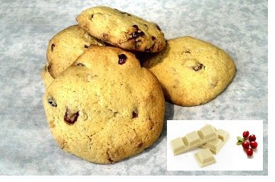 1 cookie cranberrys-choco blanc