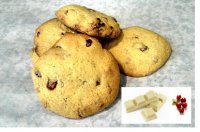 4 cookies cranberrys-choco blanc