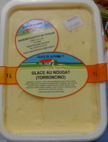 Crème glacée au nougat