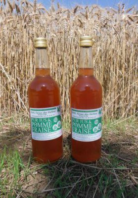 Jus de pomme-fraise