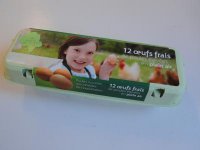 Boite de 12 oeufs frais
