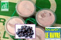 4 yaourts bio cassis et lait entier