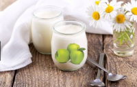 Yaourt de chèvre pomme