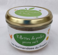 Rillettes poulet poivre vert 200 g