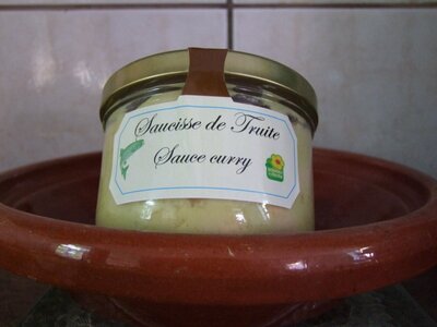 Saucisse de truite sauce curry