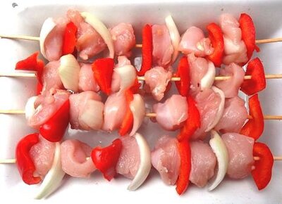 4 brochettes poulet, Ferme du Pradon