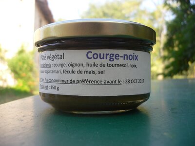 Pâté végétal courge-noix