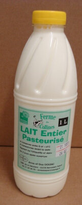 Lait entier pasteurisé