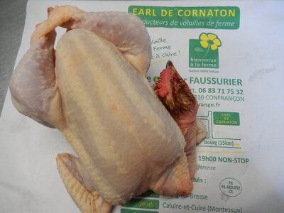 poulet de ferme prêt-à-cuire 1.7 kg