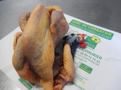 pintade de ferme prête-à-cuire 1.8 kg
