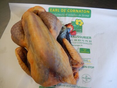 pintade de ferme prête-à-cuire 2 kg