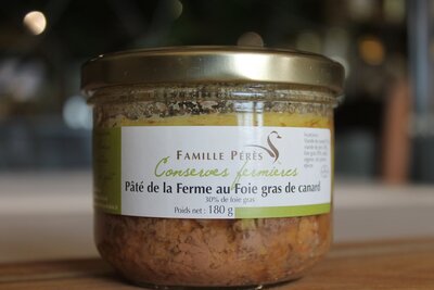 Pate de la ferme au foie gras de can