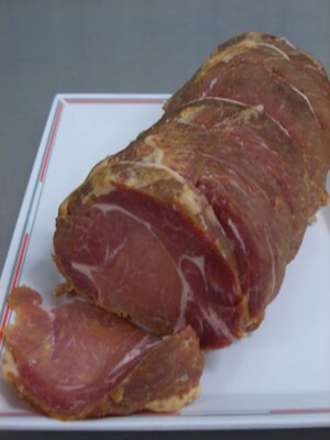 Porc - charcuterie - echine fumée en tranches epaisses