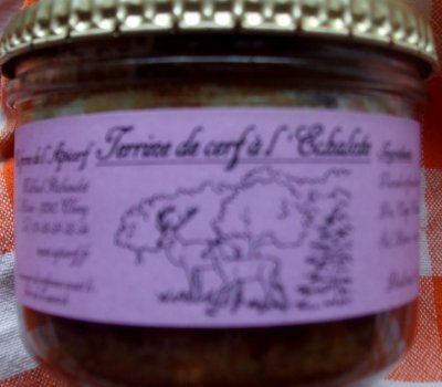 Terrine de cerf à l'échalote
