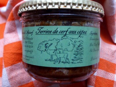 Terrine de cerf aux cèpes