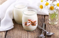 Yaourt de chèvre caramel beurre sal