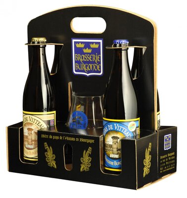 Coffret dégustation 4 bouteilles + 1 verre